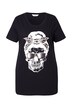 Tričko, Comfort střih, motiv lebky, leopardí šátek
