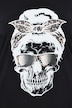 T-Shirt, Komfort Fit, Totenkopf-Motiv - Leo-Kopftuch