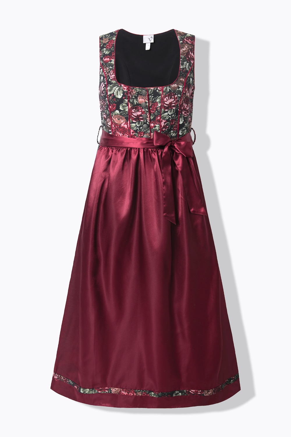 Stora storlekar Dirndlklänning, Dam, röd, storlek: 58, Polyester/Bomull/Viskos, Ulla Popken
