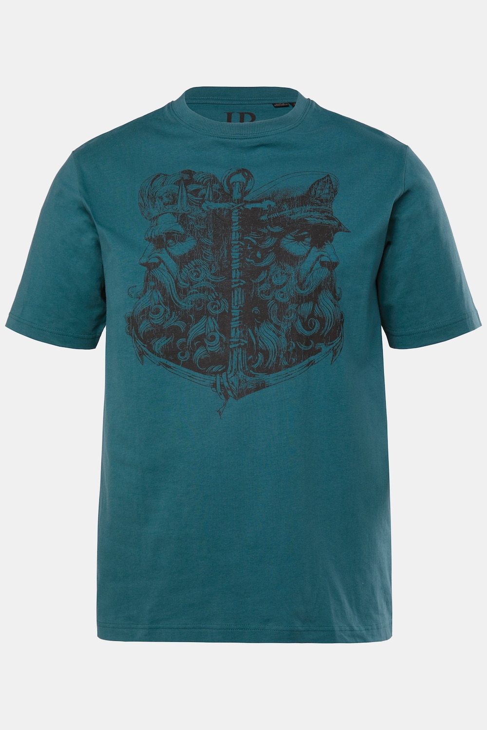 JP1880 T-shirt, korte mouw, ronde hals, print, tot 8XL
