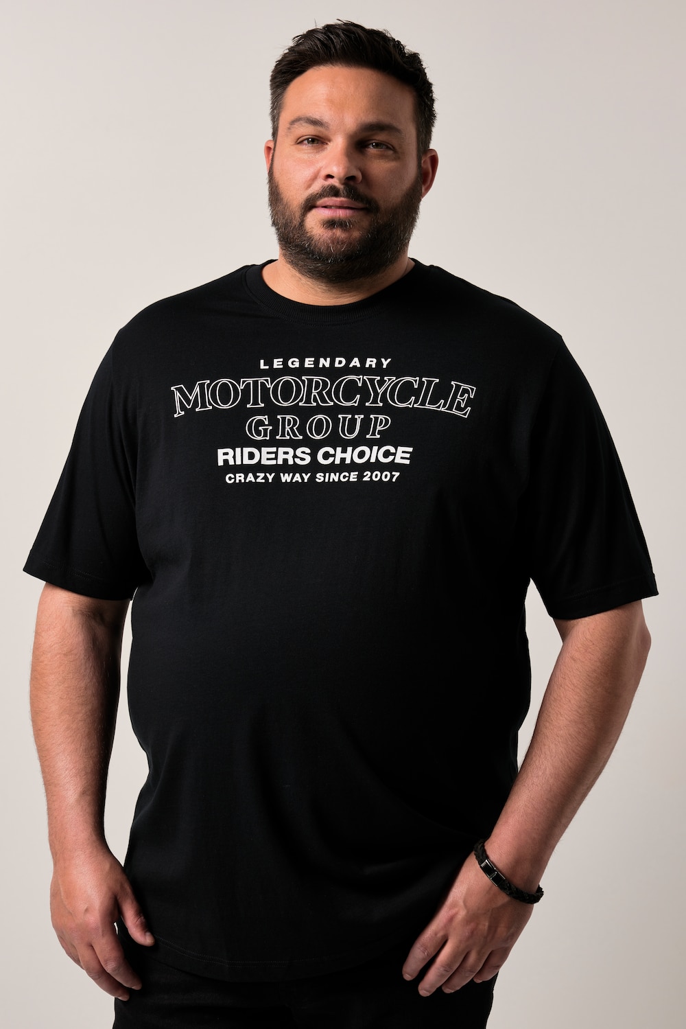 Men+ T-shirt, korte ærmer, print, op til 8XL