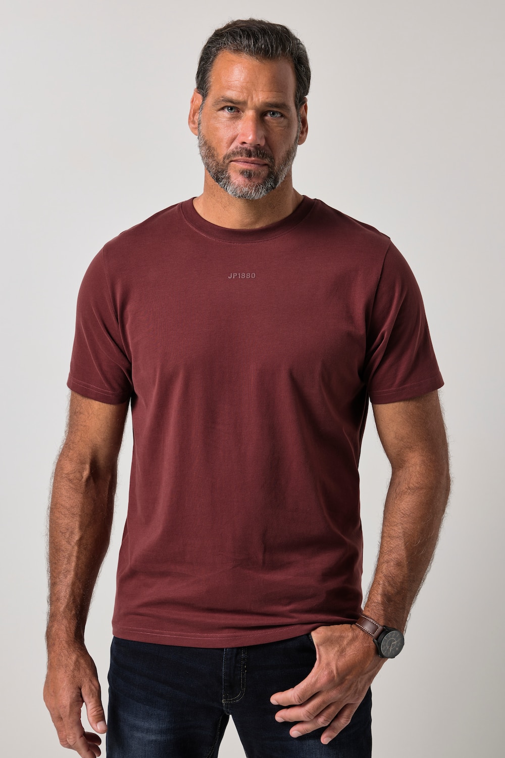 T-Shirt, Halbarm, Rundhals, Print, bis 8 XL