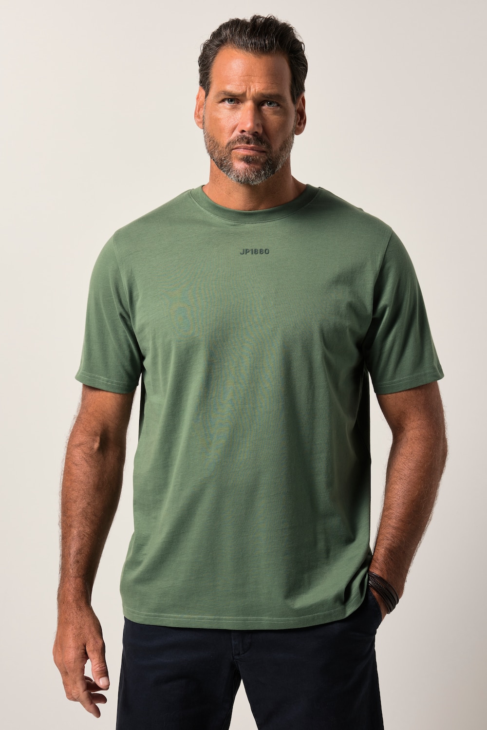JP1880 T-Shirt, Halbarm, Rundhals, Print, bis 8 XL
