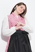 Dirndlbluse, Gummisaum, Rundhals, weiter Langarm