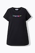 Comfort fit decorative smiley T-shirt