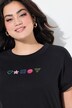 Comfort fit decorative smiley T-shirt