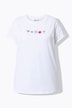 T-shirt, comfort fit, versierde smiley-print