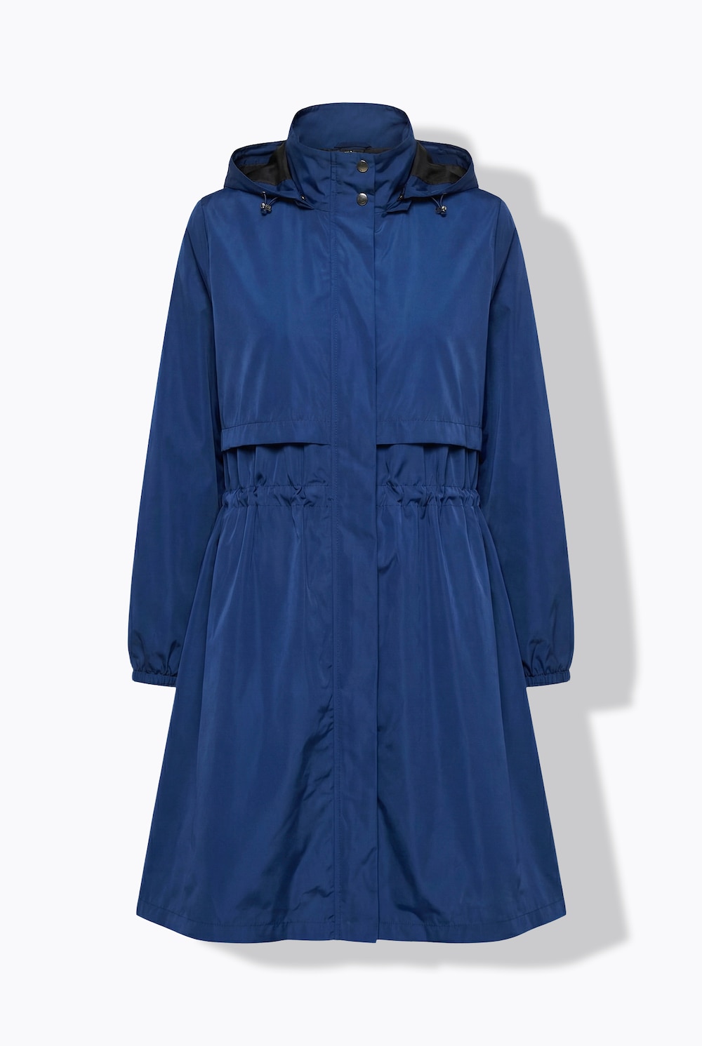 Stora storlekar Kort kappa, Dam, blå, storlek: 58, Polyester, Mia Moda