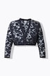 Dirndlbluse, Spitze, V-Ausschnitt, 3/4-Arm, Gummisaum
