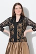 Dirndlbluse, Spitze, V-Ausschnitt, 3/4-Arm, Gummisaum