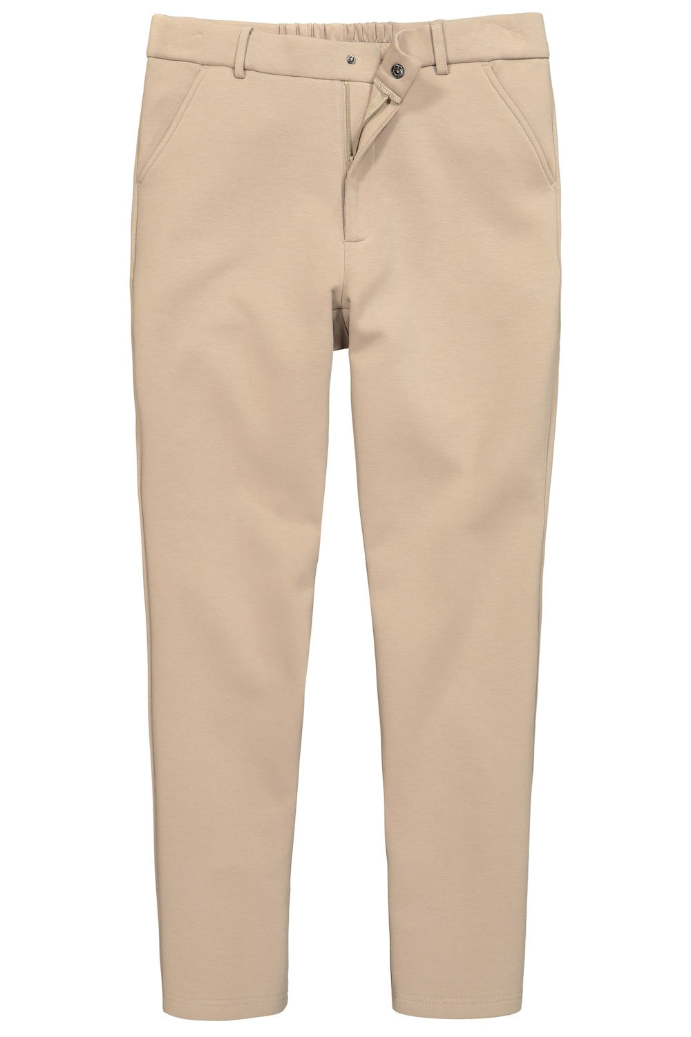 Stora storlekar Jerseychinos, Her, brun, storlek: 7XL, Bomull/Polyester, Men Plus