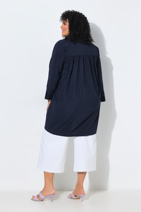 Kurtka, dekolt w serek, zatrzask, rękaw 7/8