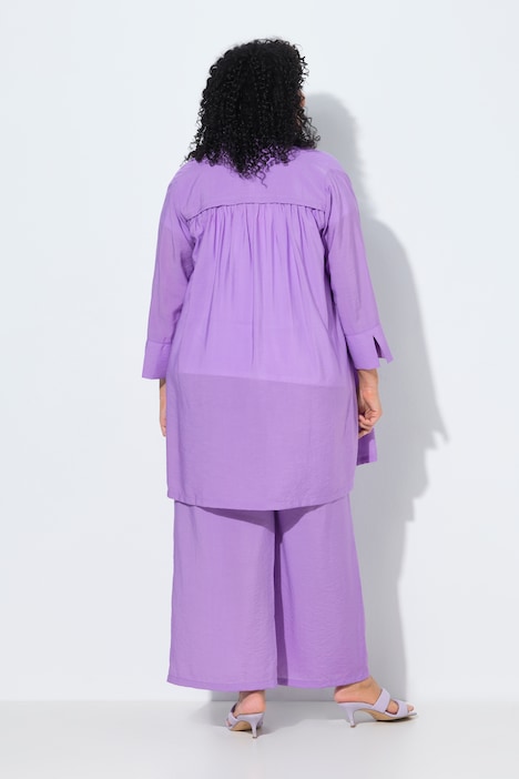 Kurtka, dekolt w serek, zatrzask, rękaw 7/8