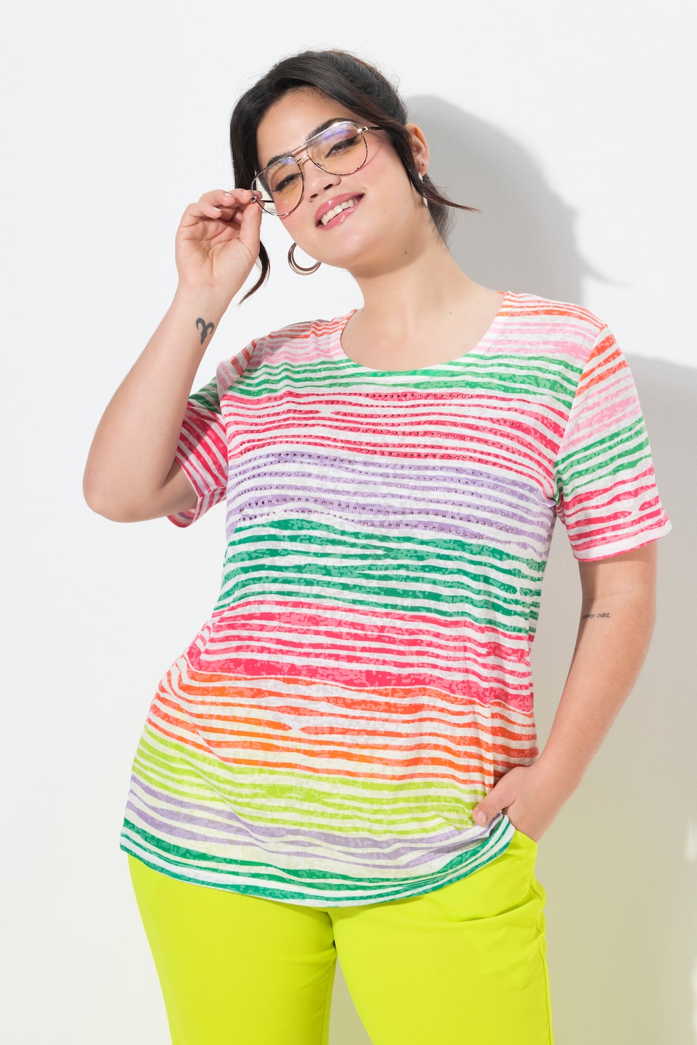 Ringelshirt, Komfort Fit, Halbarm