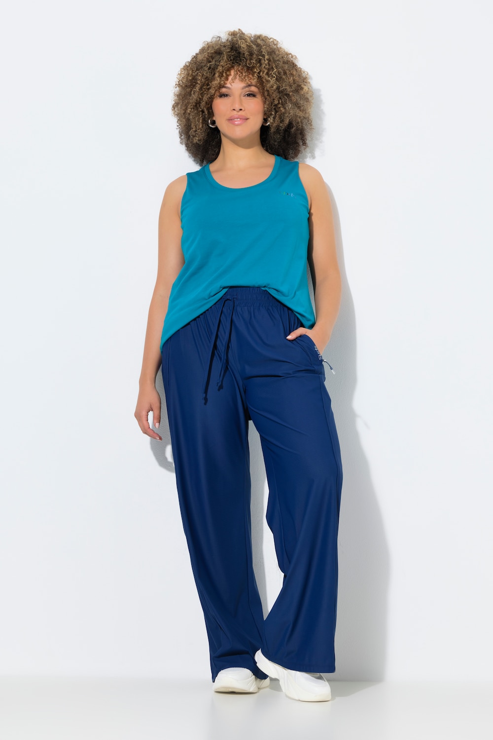 Funktions-Trainingshose, weites Bein, LSF 50+, Elastikbund