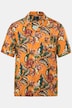 Chemise JP 1880 en viscose imprimé all-over. Manches courtes, col cubain et coupe Cuba Fit - jusqu'au 8 XL