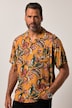 Chemise JP 1880 en viscose imprimé all-over. Manches courtes, col cubain et coupe Cuba Fit - jusqu'au 8 XL