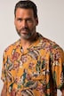 Chemise JP 1880 en viscose imprimé all-over. Manches courtes, col cubain et coupe Cuba Fit - jusqu'au 8 XL