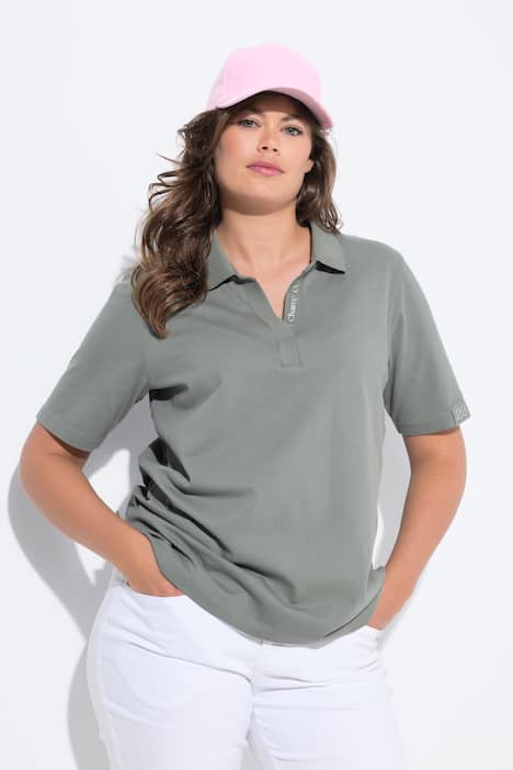Poloshirt, halflange mouw, polokraag