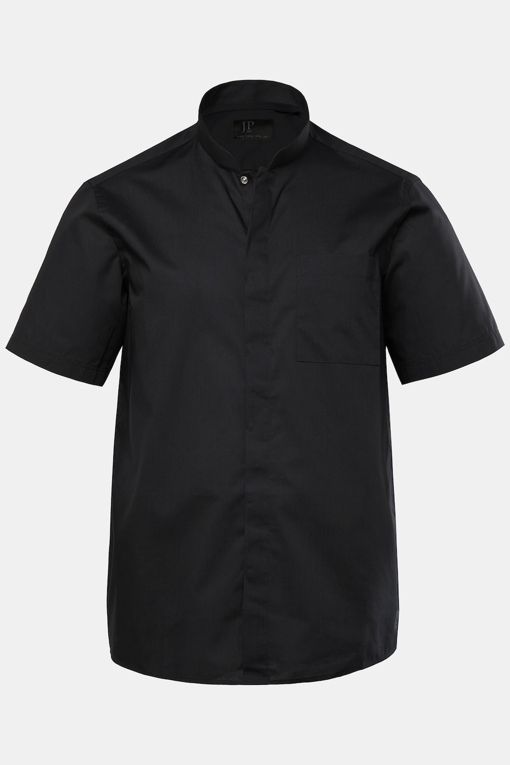 JP1880 Koch-Hemd, Halbarm, Stehkragen, Druckknöpfe, Boxy Fit, bis 8 XL