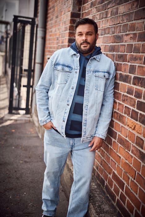 Men+ Jeans, Straight Fit, seitlicher Elastikbund, bis 72