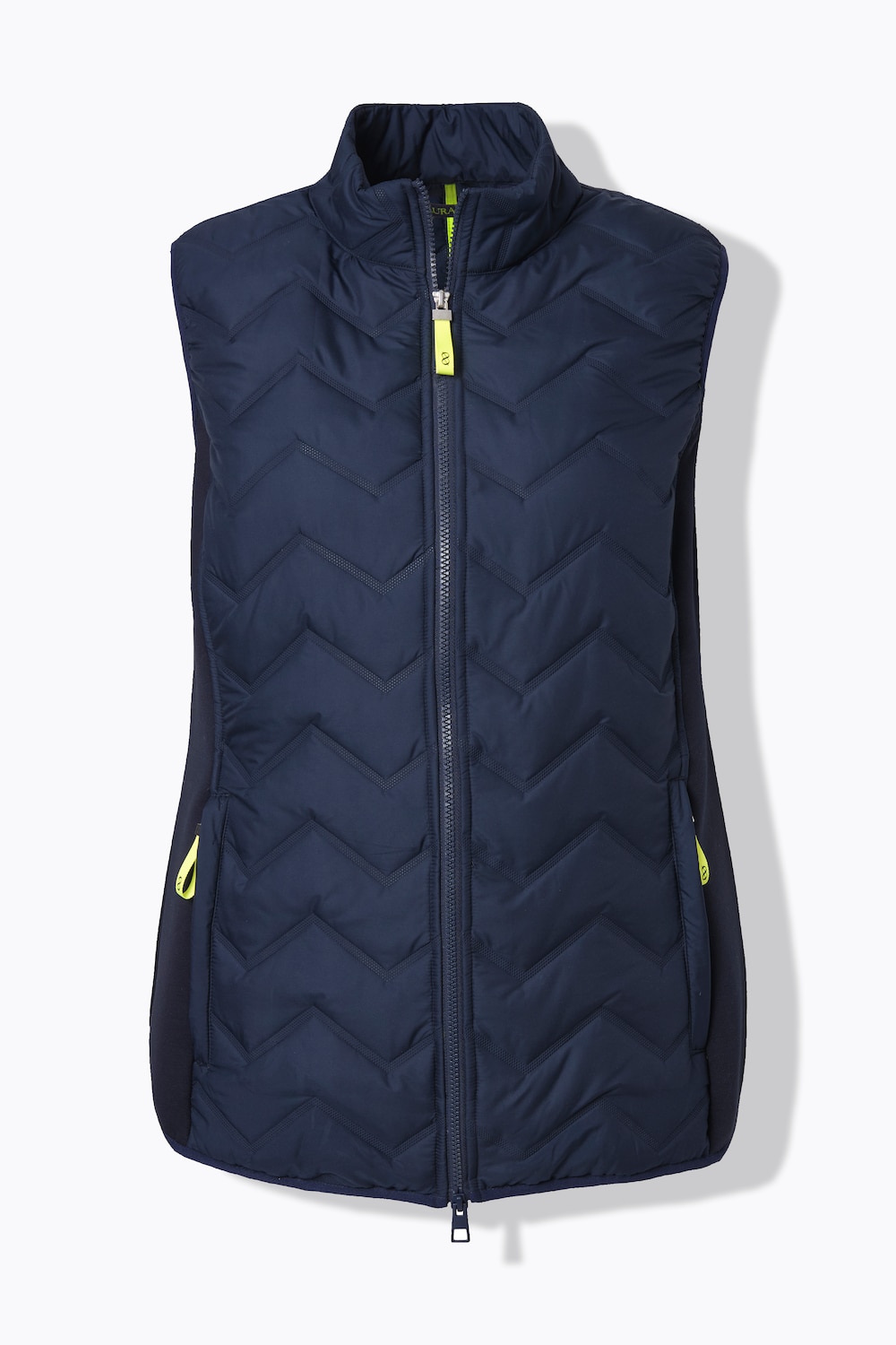 Stora storlekar Quiltad väst, Dam, blå, storlek: 44/46, Polyester, LAURASON