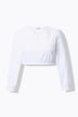 Dirndlbluse, Spitze, Rundhals, Langarm, Gummisaum