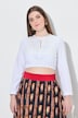 Dirndlbluse, Spitze, Rundhals, Langarm, Gummisaum