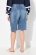 Boyfriend-Jeansbermuda, weites Bein, Elastikbund