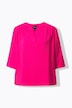 Bluse, Oversized, Tunika-Ausschnitt, 3/4-Arm