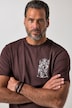 T-Shirt, Halbarm, Vintage Look, Brustprint, bis 8 XL