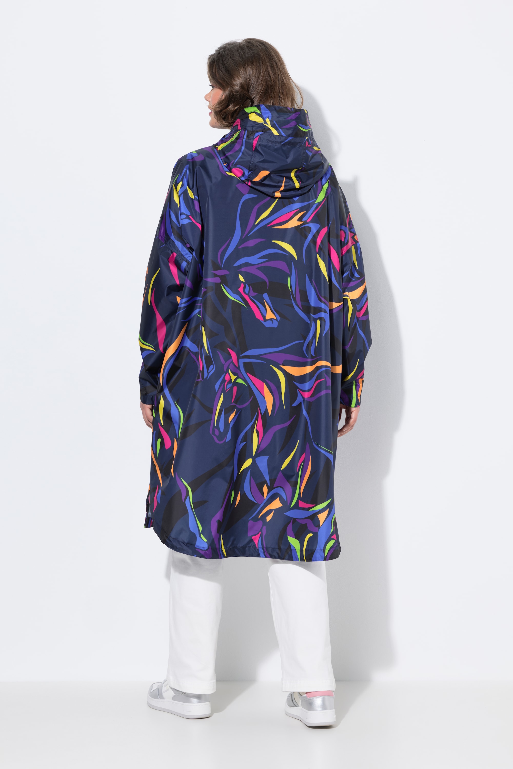 Laurasøn Damen Funktions Regencape Unisex Print Kapuze 840286