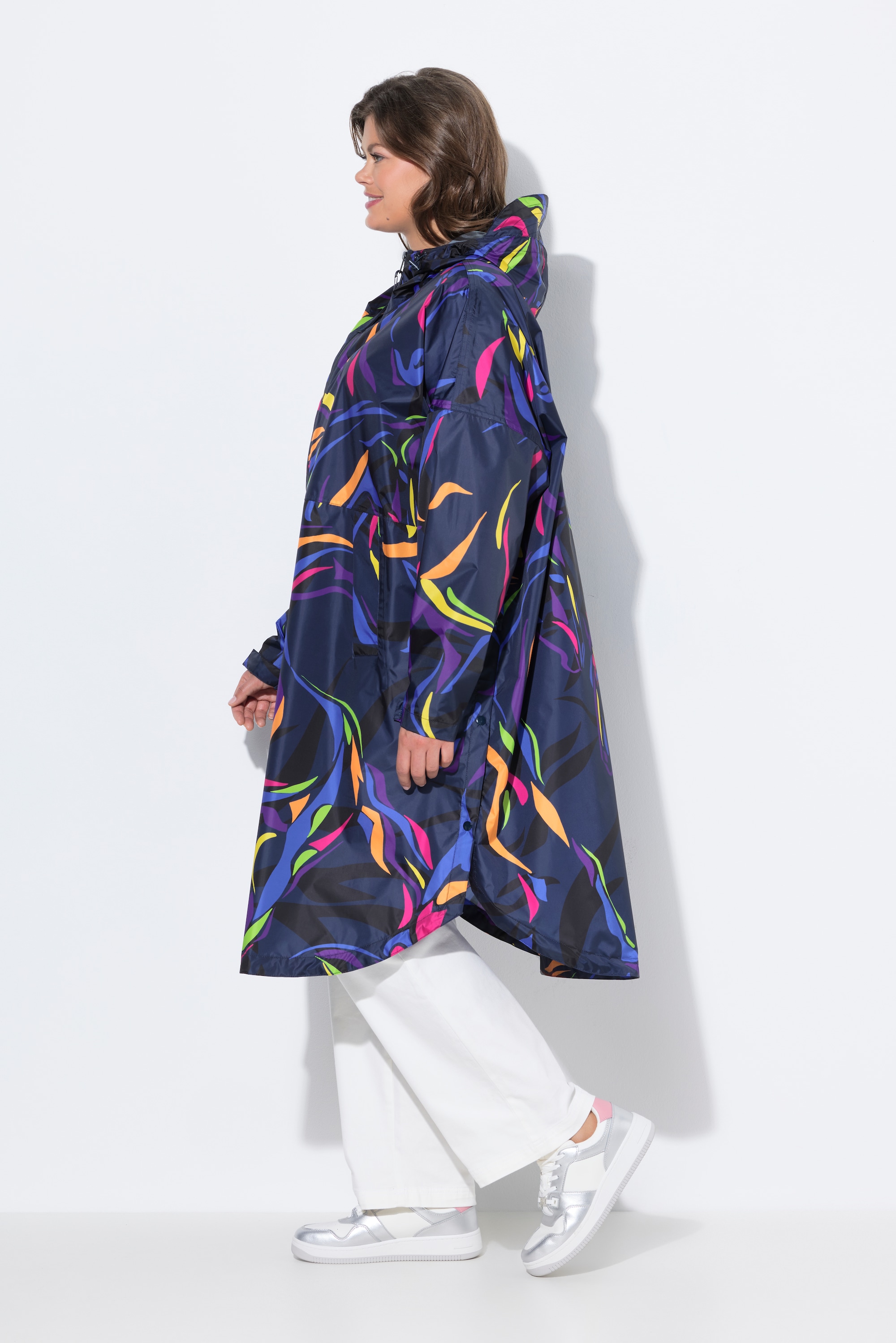 Laurasøn Damen Funktions Regencape Unisex Print Kapuze 840286