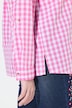 Geruite traditionele blouse, overhemdkraag, lange mouw, oprolbandjes