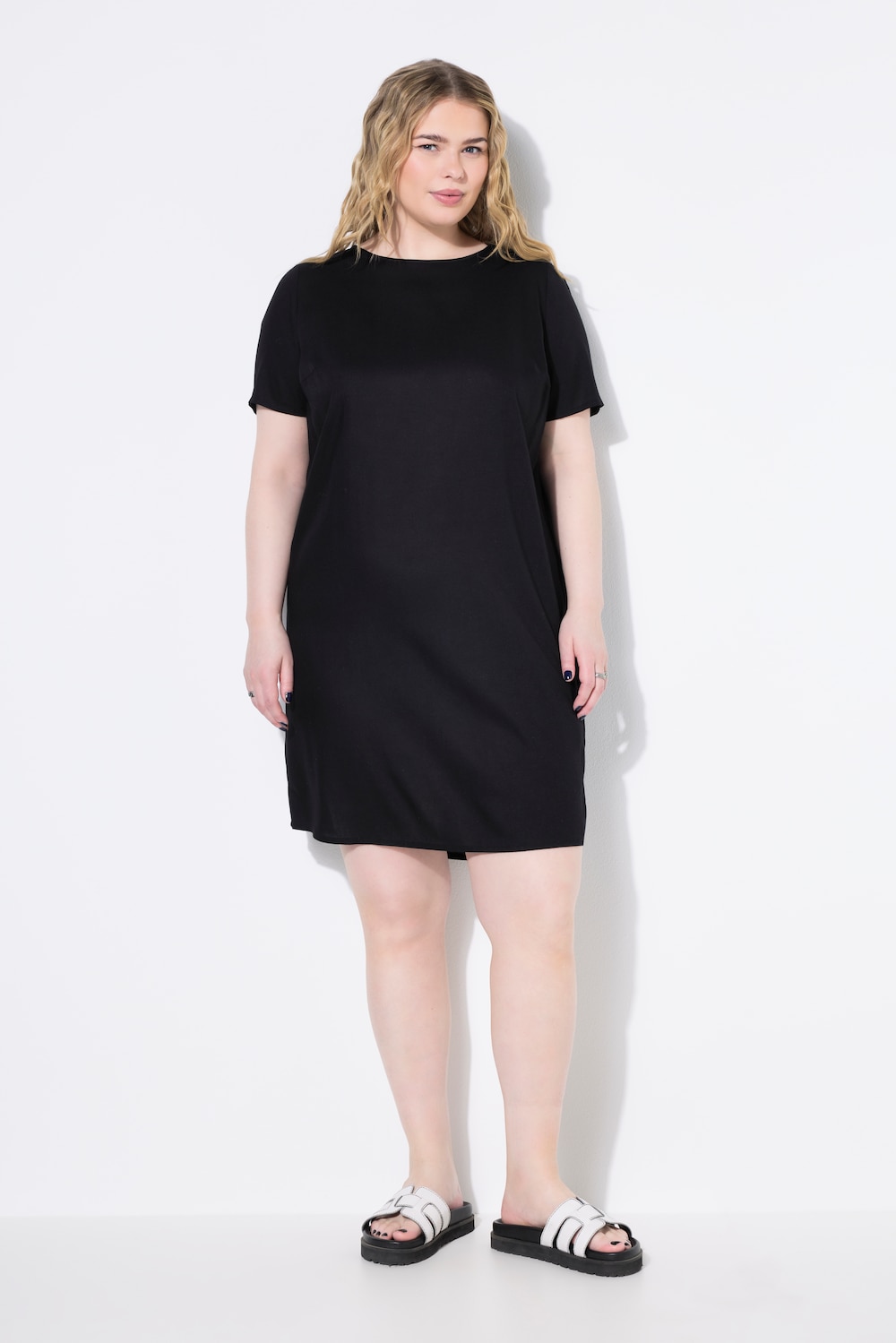 Große Größen Kleid, Damen, schwarz, Größe: 50/52, Viskose, Studio Untold