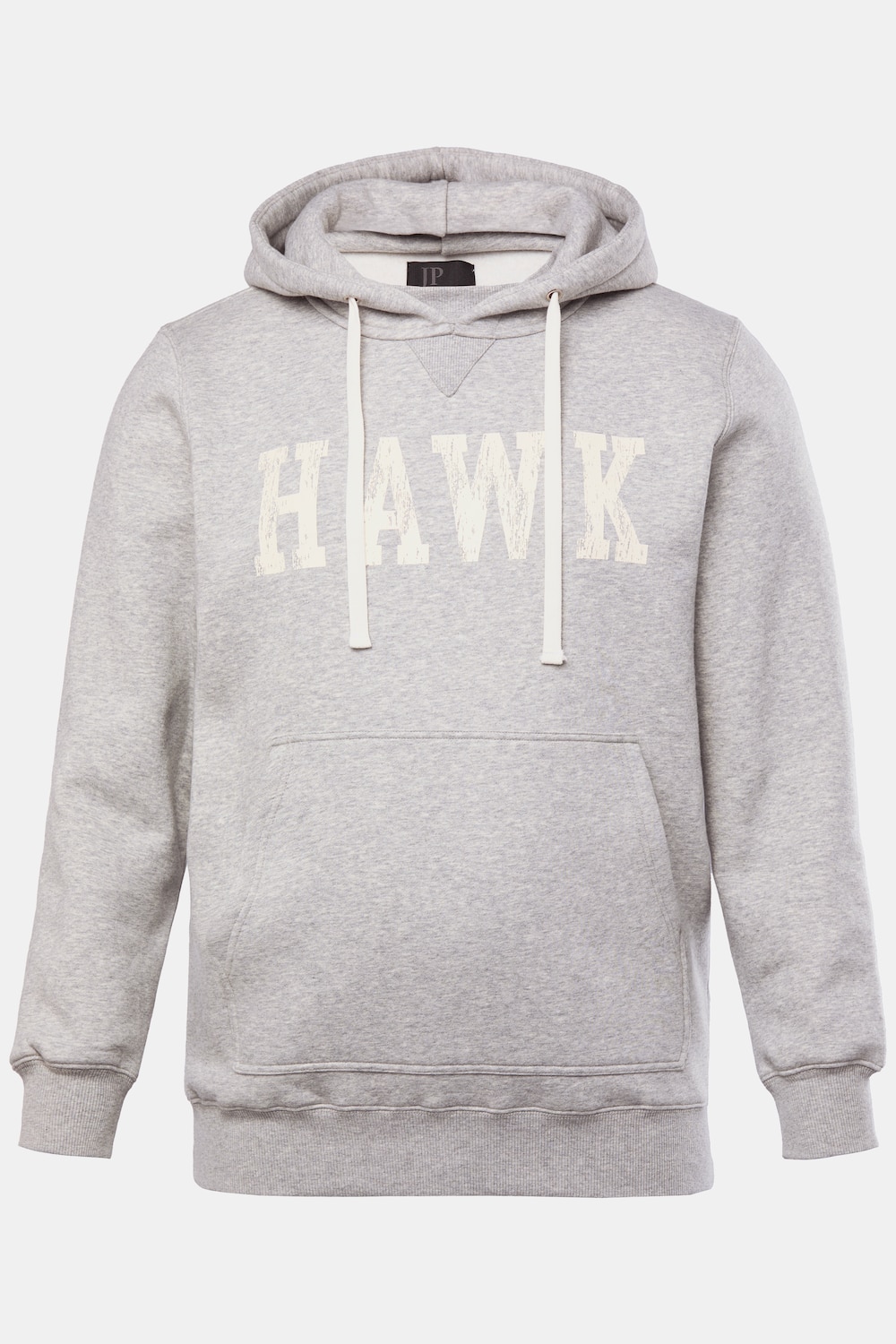 JP1880 Hoodie, Kapuze, Kängurutasche, Brustprint, bis 8 XL