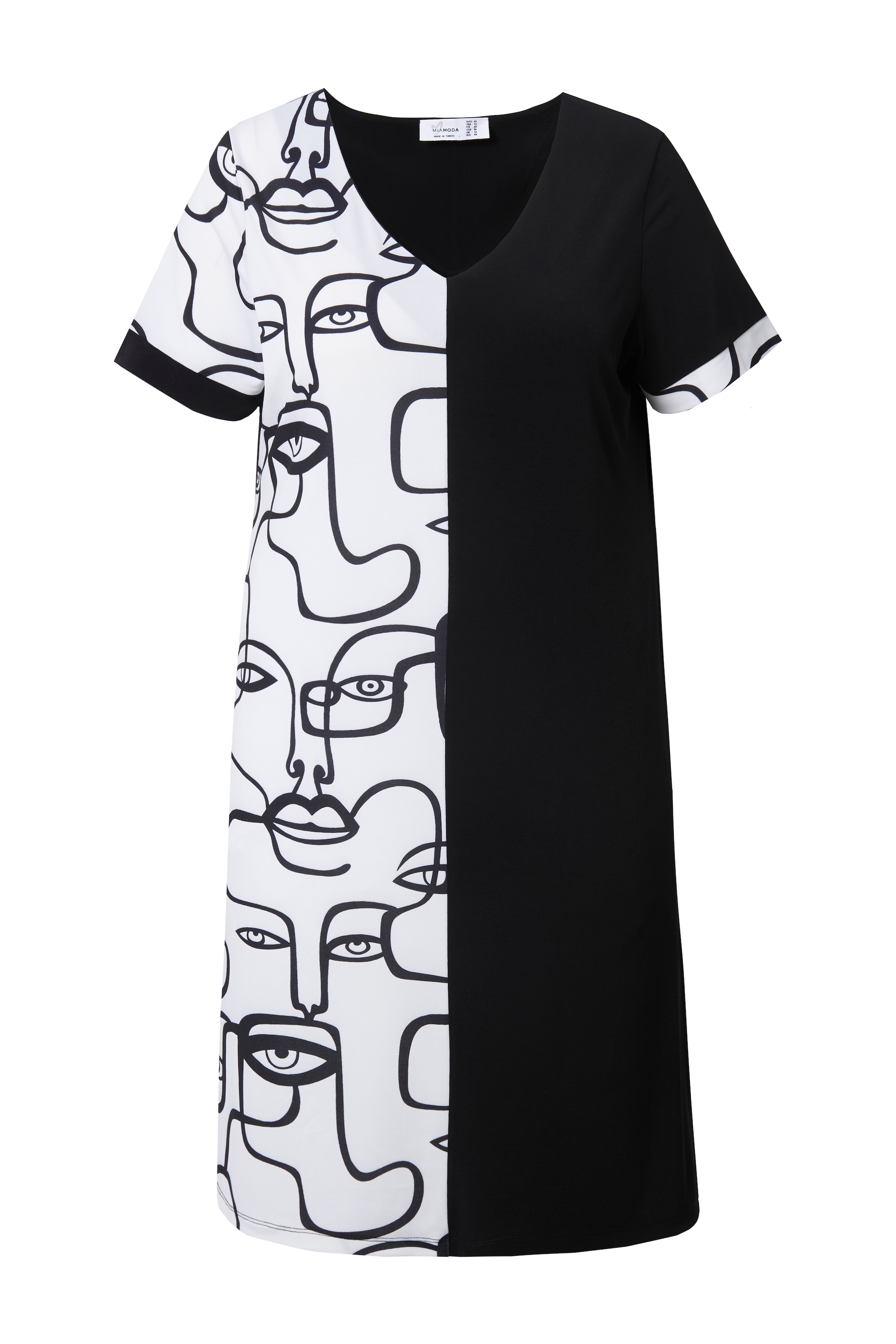 MIAMODA Damen große Größen Jerseykleid bequeme Passform