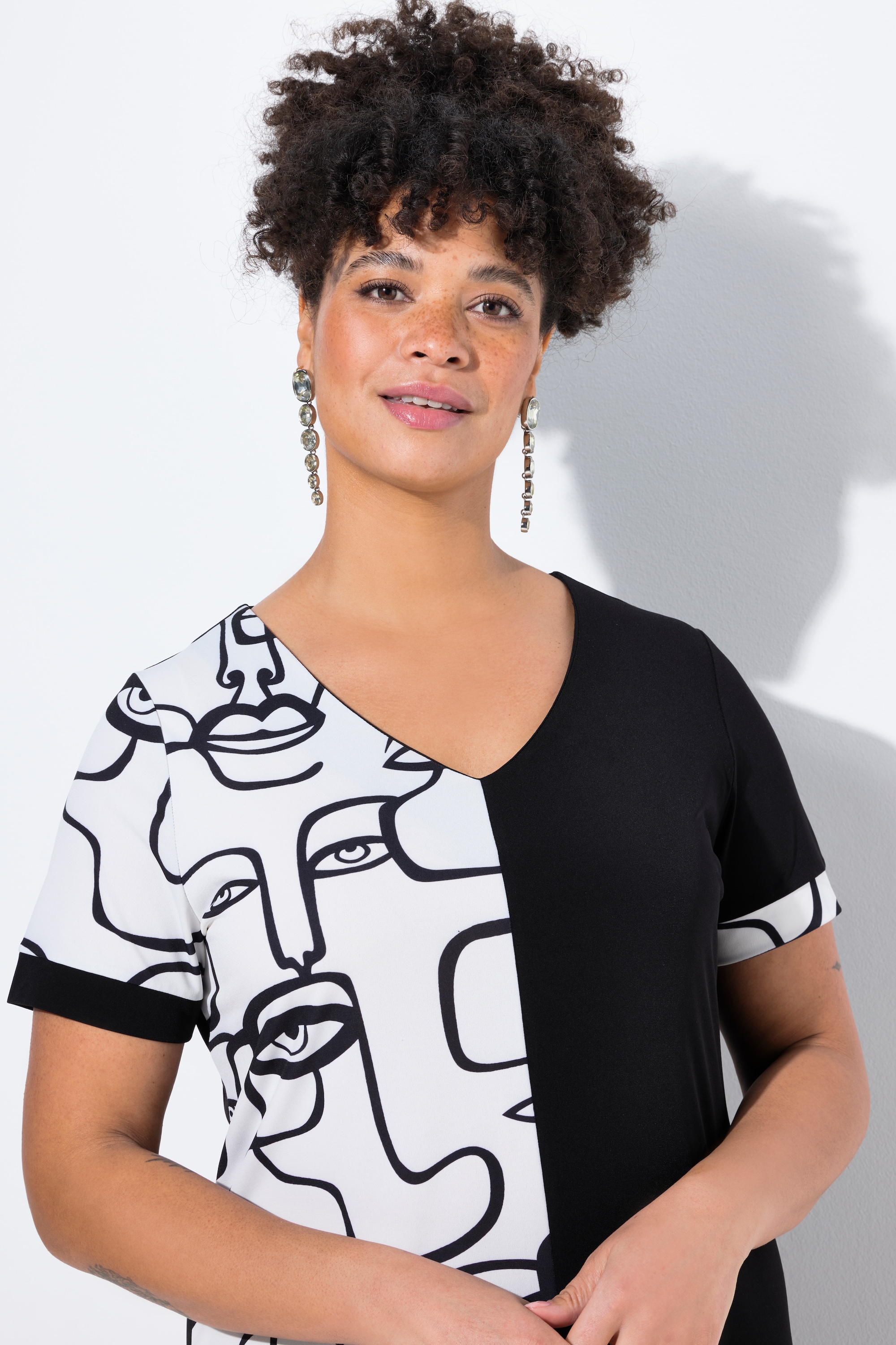 MIAMODA Damen große Größen Jerseykleid bequeme Passform
