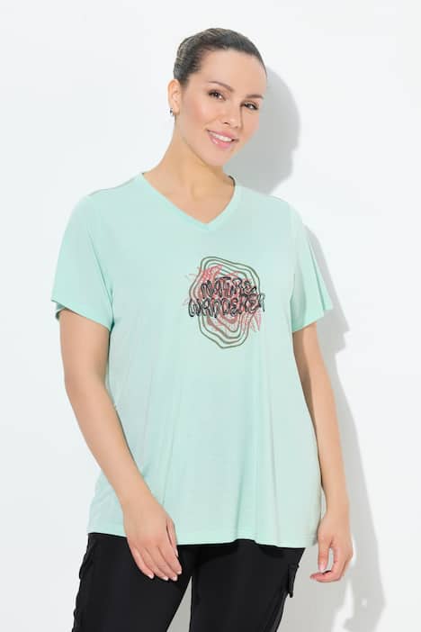 Functioneel shirt, antibacterieel, V-hals, korte mouw