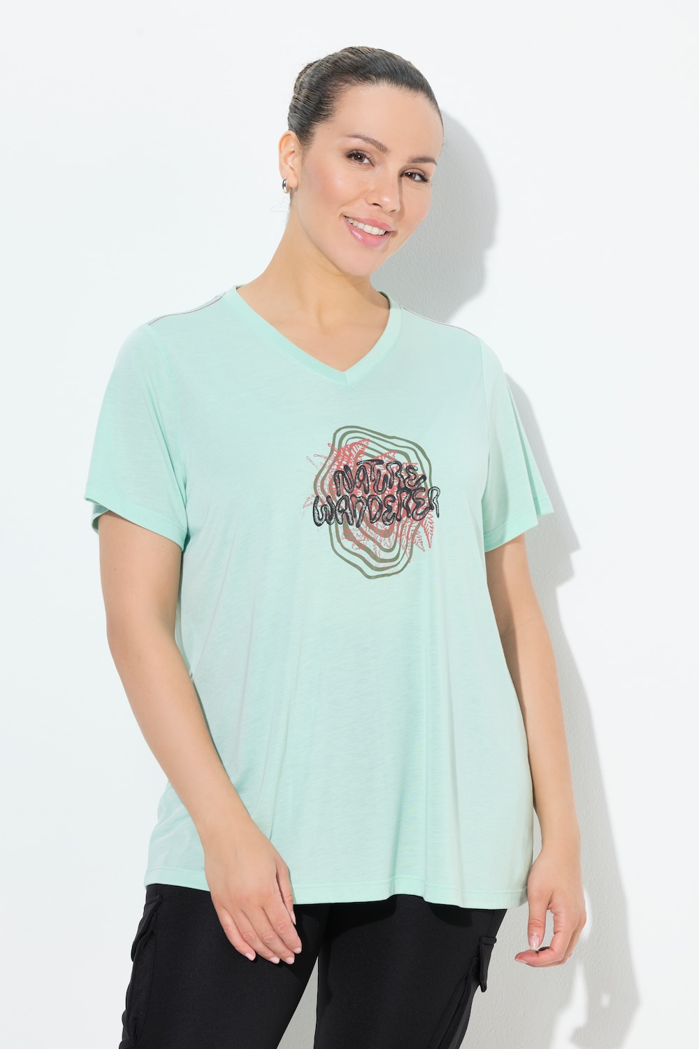 Große Größen Funktionsshirt, Damen, türkis, Größe: 46/48, Polyester/Viskose, Ulla Popken