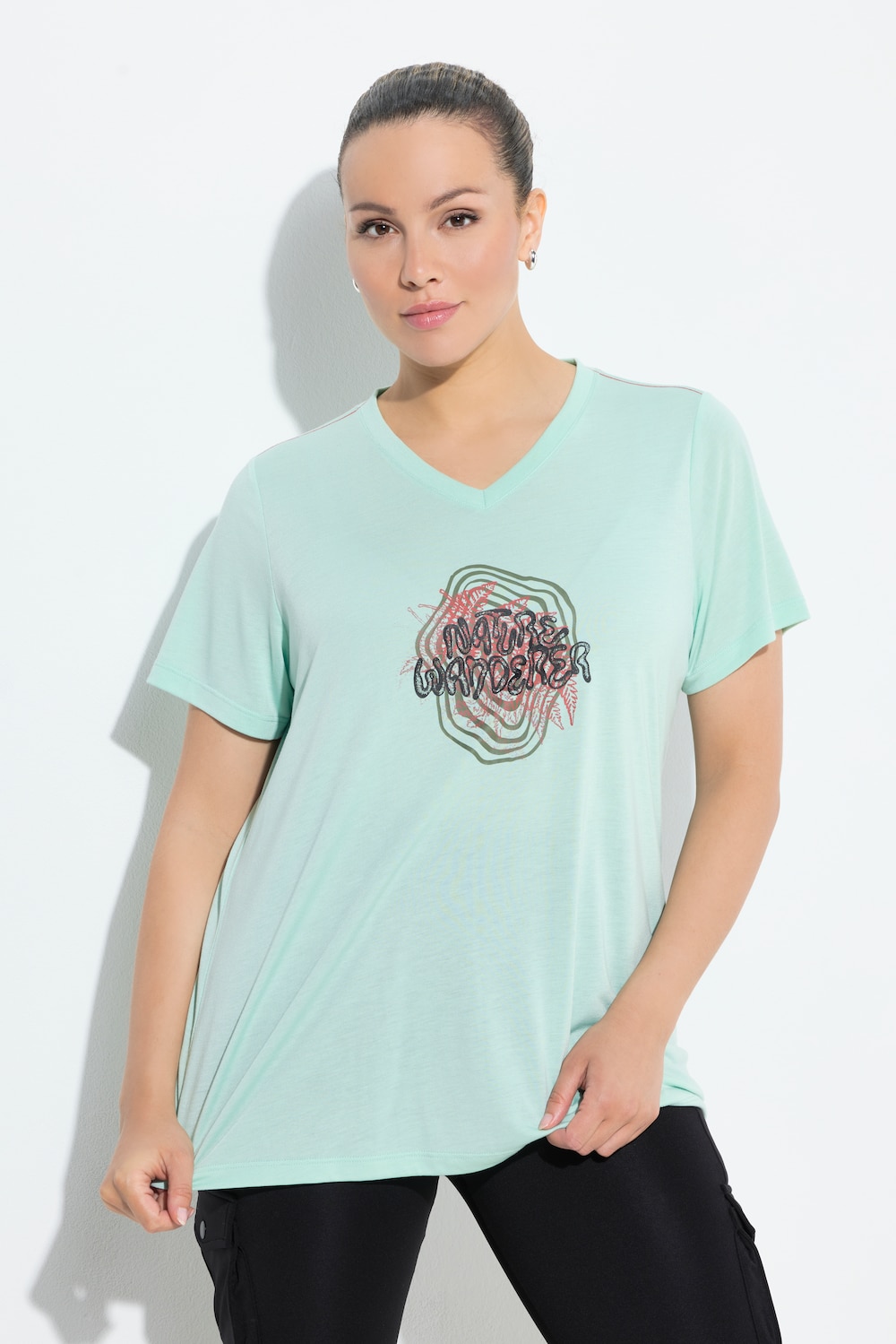 Functioneel shirt, antibacterieel, V-hals, korte mouw