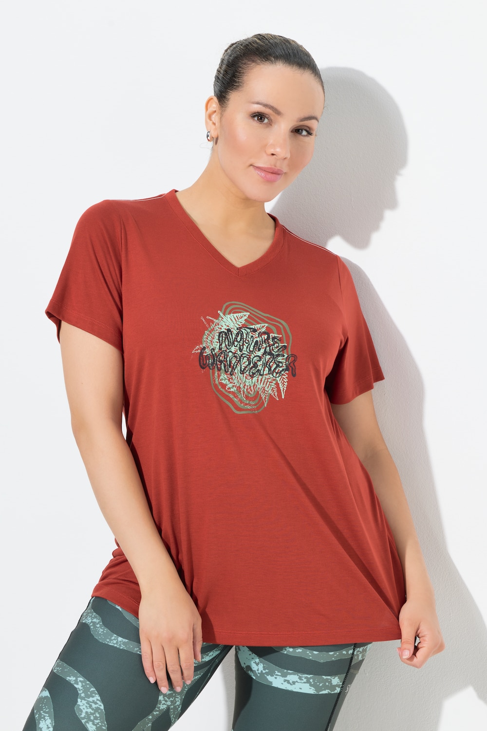 Functioneel shirt, antibacterieel, V-hals, korte mouw