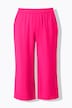 Jupe-culotte à jambe large et taille élastique. Tissu à texture irrégulière
