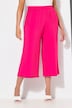Jupe-culotte à jambe large et taille élastique. Tissu à texture irrégulière