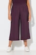 Culottes, hamret, brede ben, elastisk linning