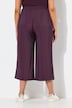 Culottes, hamret, brede ben, elastisk linning