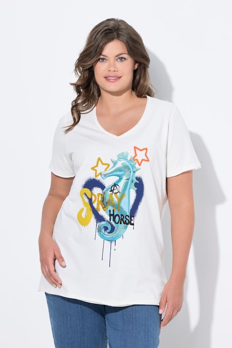 T-Shirt, 1/2-Arm, V-Ausschnitt, OEKO-TEX MIG
