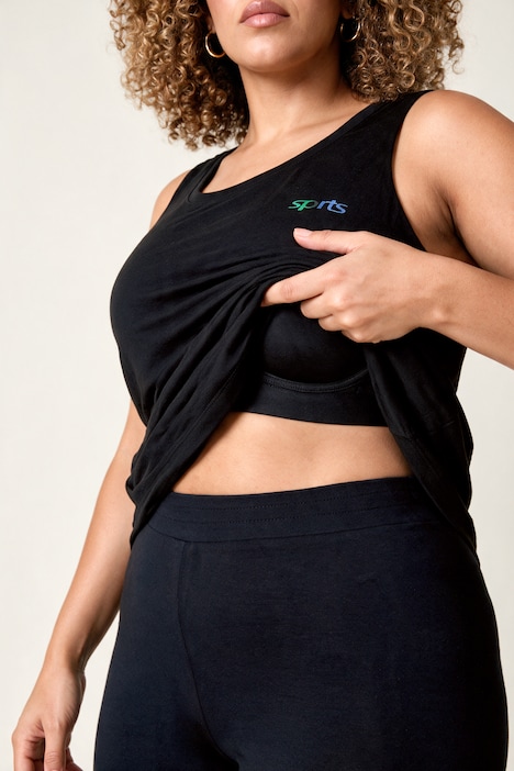 Funktions-Top, integriertes Bustier, Rundhals, ärmellos
