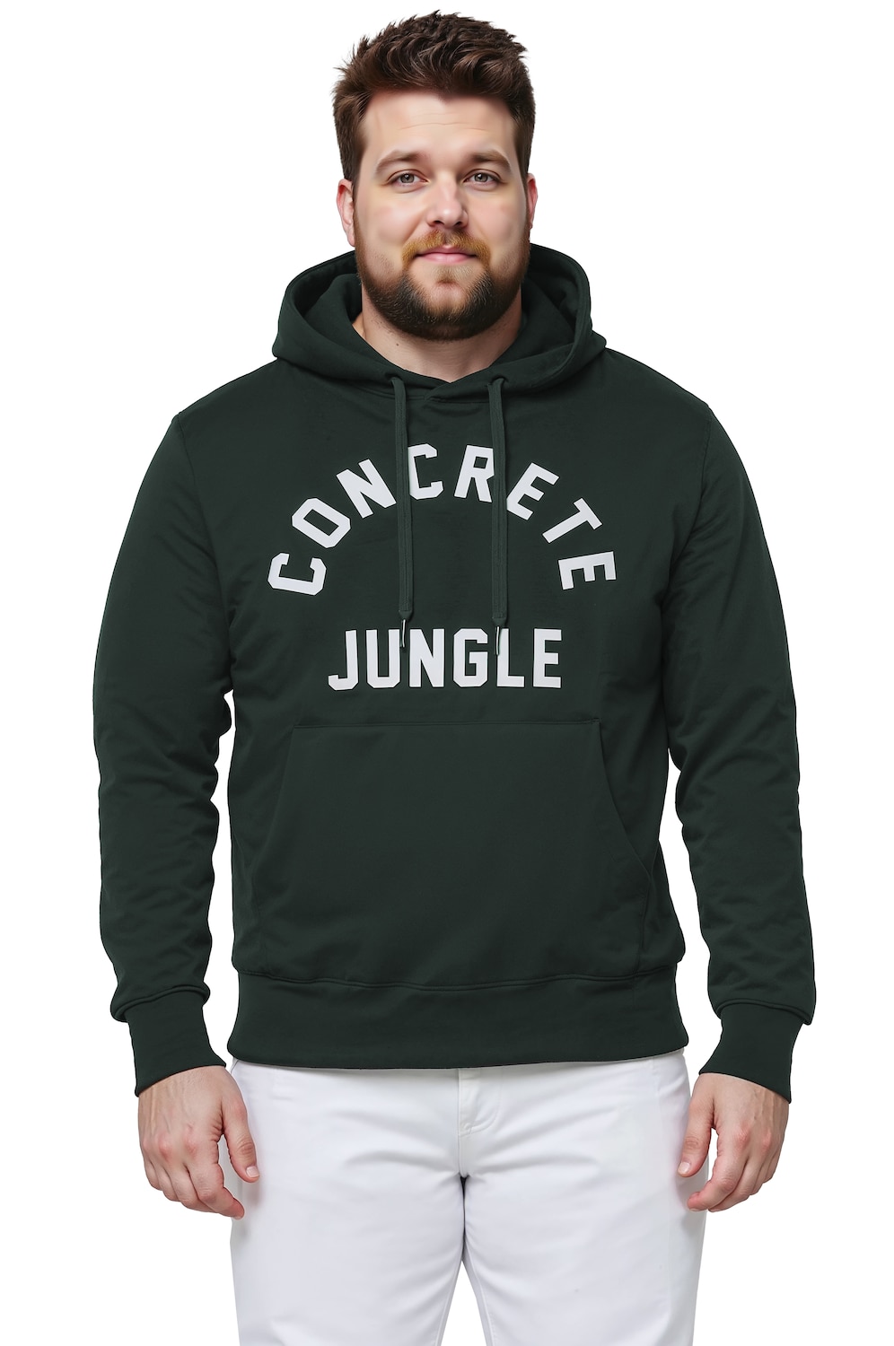 Stora storlekar Hoodie, Her, grå, storlek: 7XL, Bomull/Polyester, Men Plus