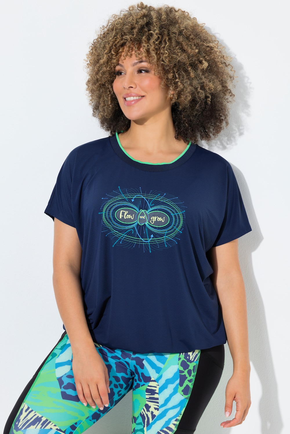 Functioneel shirt, elastische zoom, ronde hals, mouwloos